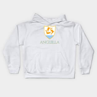 Anguilla - Coat of Arms Design Kids Hoodie